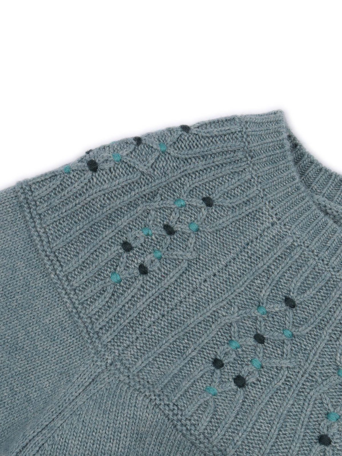 Bonpoint Polka-Dot Embroidered Crewneck Jumper
