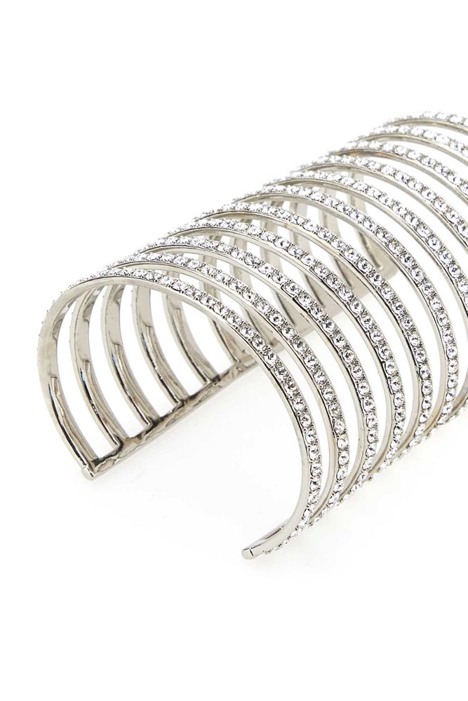 ブレスレット AMINA MUADDI BRACELET (VITTORIACUFF WHICRYSIL) Amina Muaddi Vittoria Open-Cuff Bracelet – Cettire