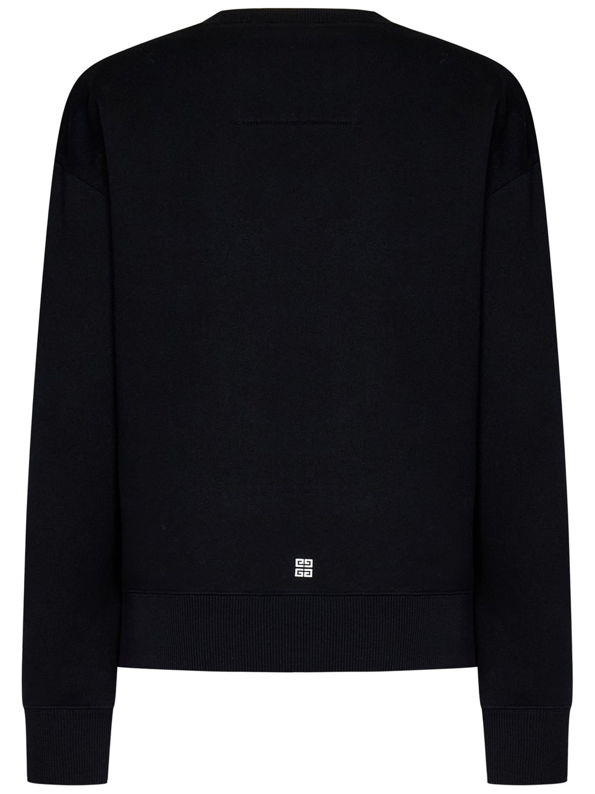 Givenchy Men Green Sweatshirt With Bomber Collar And 4G Logo In Wool Man
