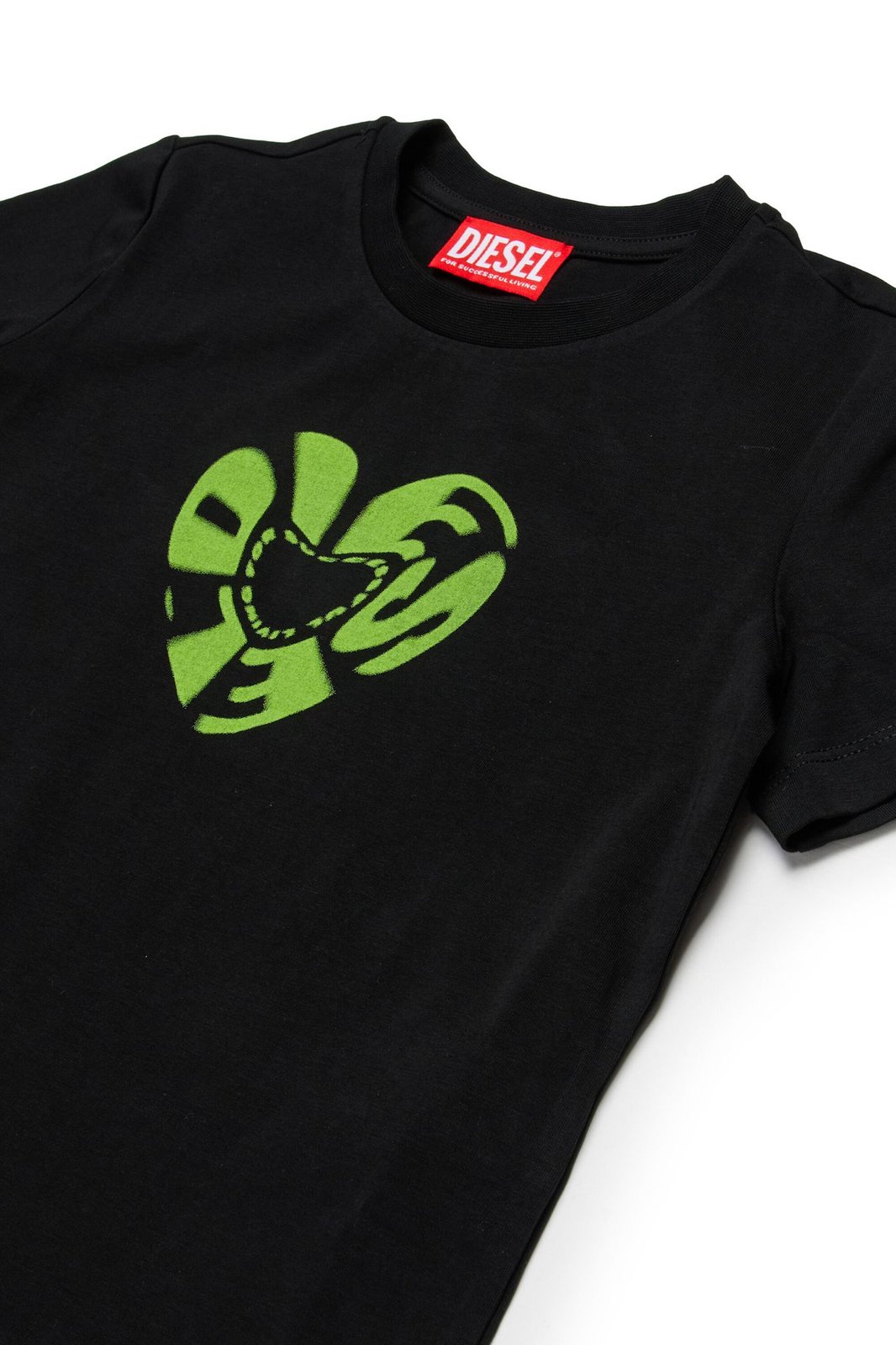 Diesel Kids Heart Graphic Printed Short-Sleeved T-Shirt