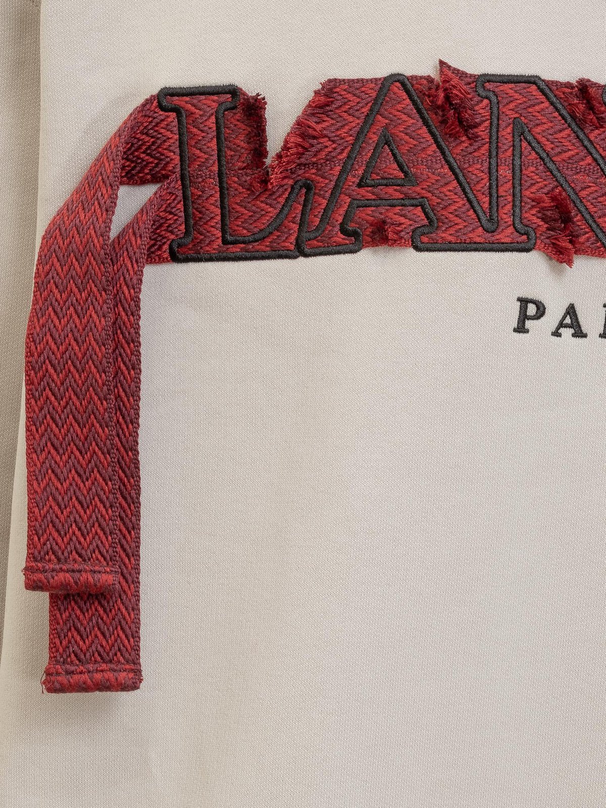 Lanvin Logo Patch Drawstring Hoodie