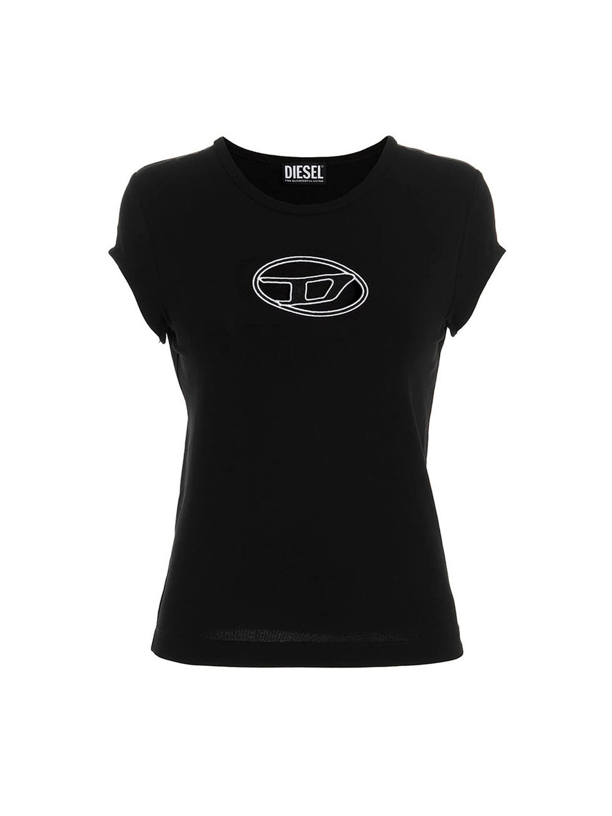 Diesel Logo Detailed Crewneck T-Shirt