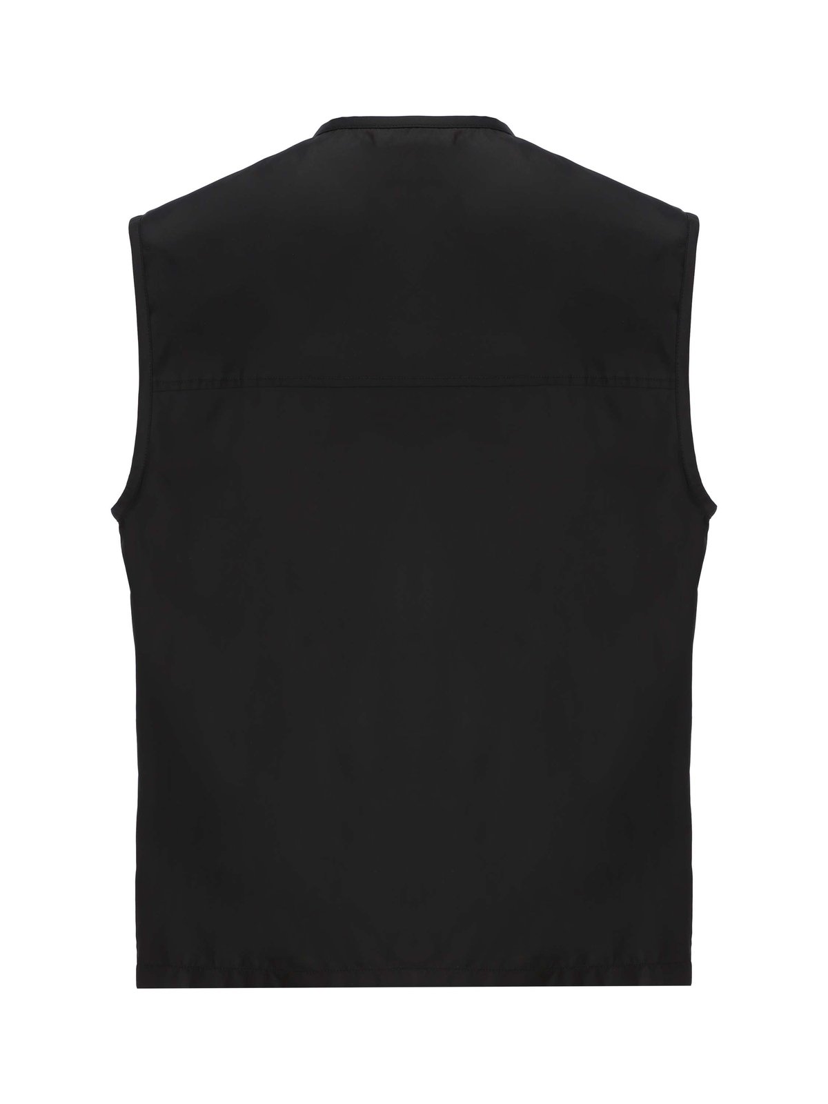 Prada Logo Plaque Zip-Up Gilet