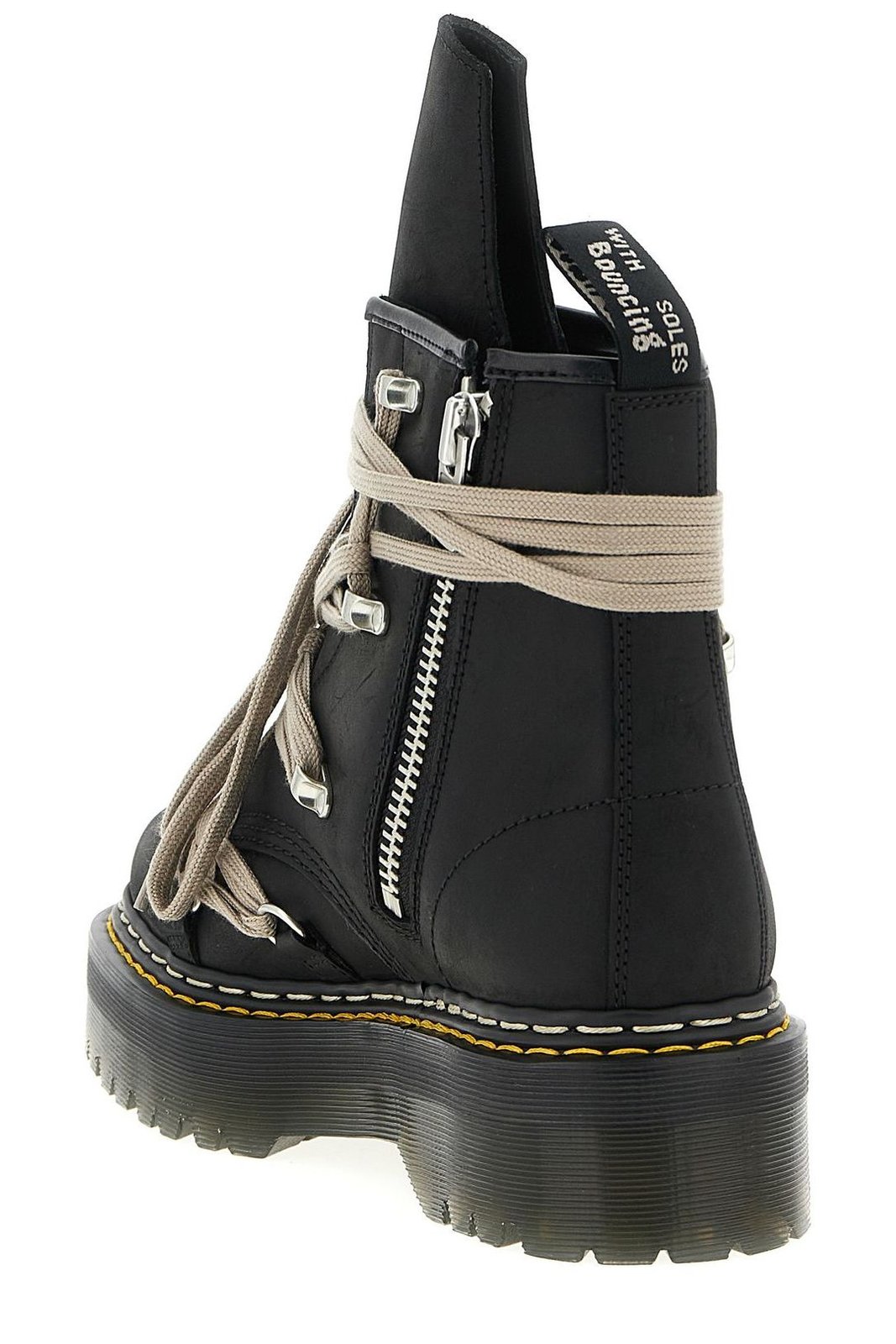 Rick Owens Lace-Up Ankle Boots