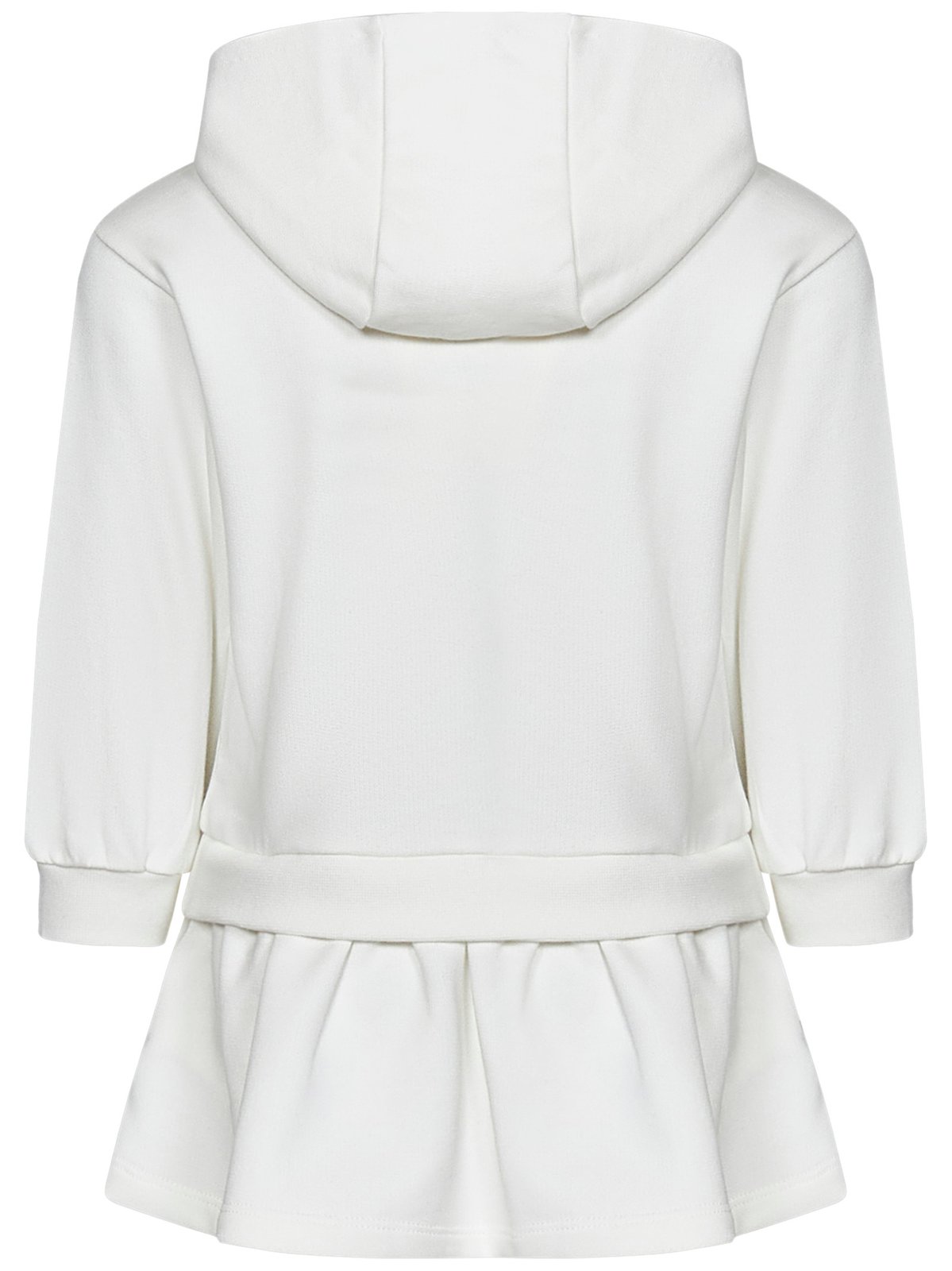 Fendi Kids Logo Embroidered Hooded Sweatshirt Dress