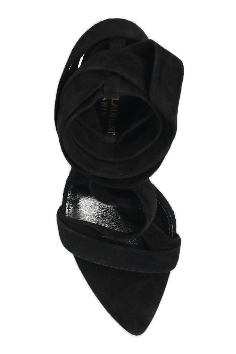 Saint Laurent Deva Ankle Strap Sandals