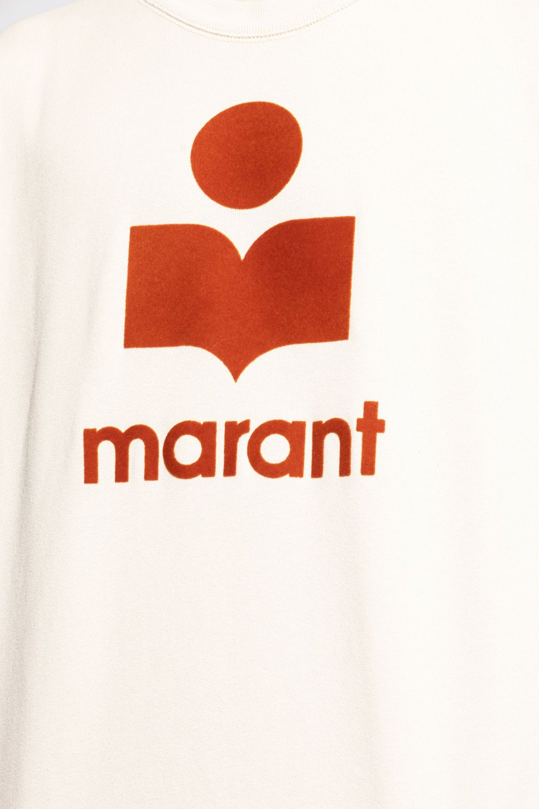 Isabel Marant Logo Flocked Crewneck Sweatshirt