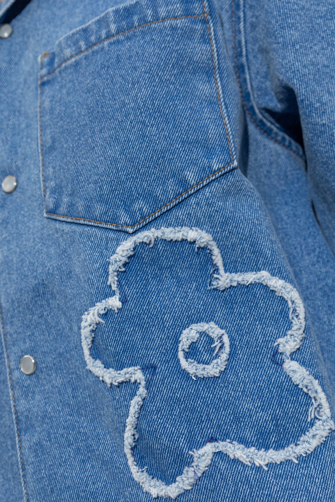 Marni Logo Embroidered Denim Shirt