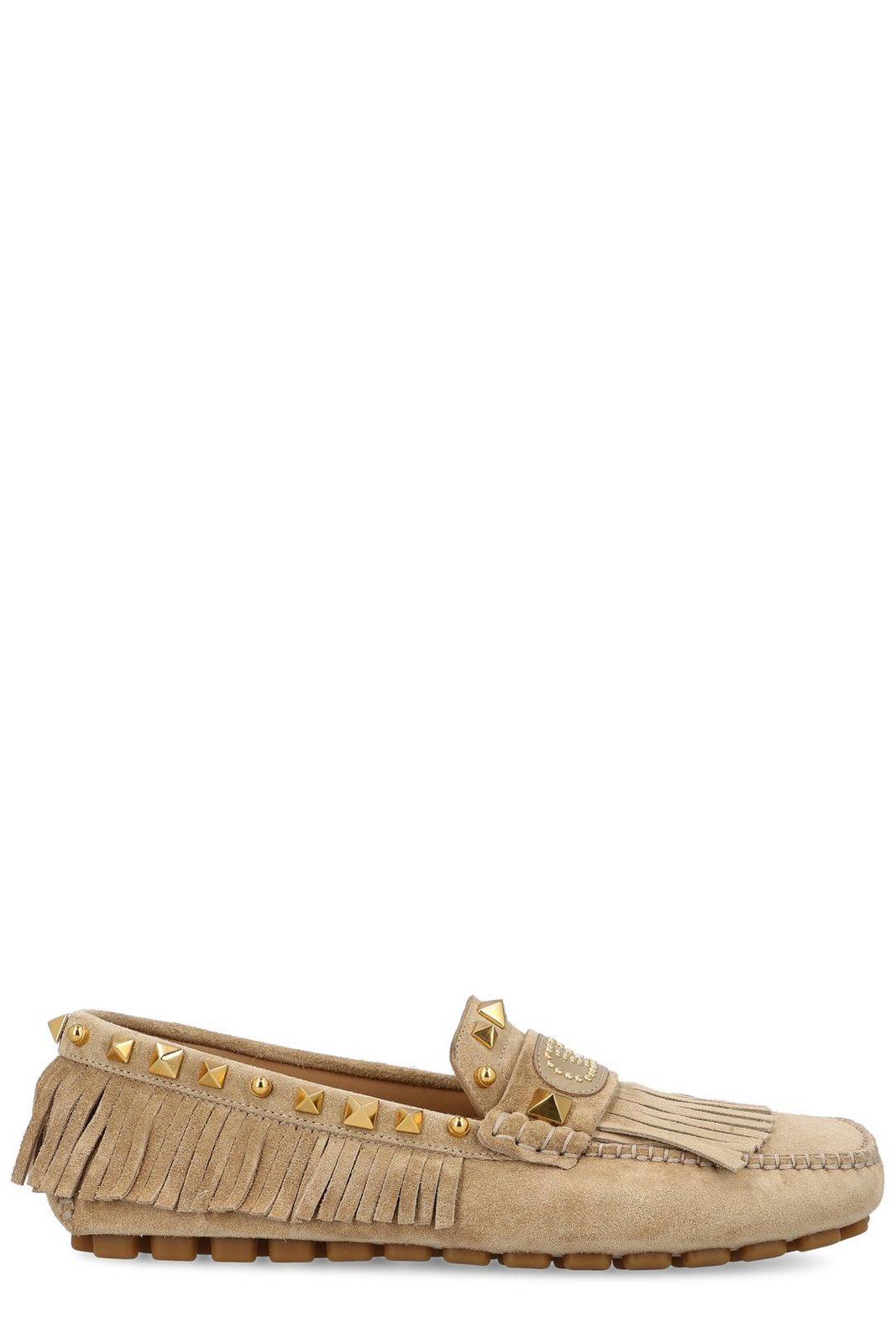Valentino Garavani Rockstud Plaster Caster Square Toe Loafers