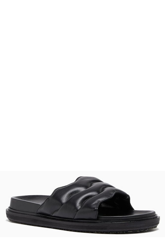 MARNI ジップザグパディングストラップスライド Marni Zip-Zag Padding Strap Slides – Cettire
