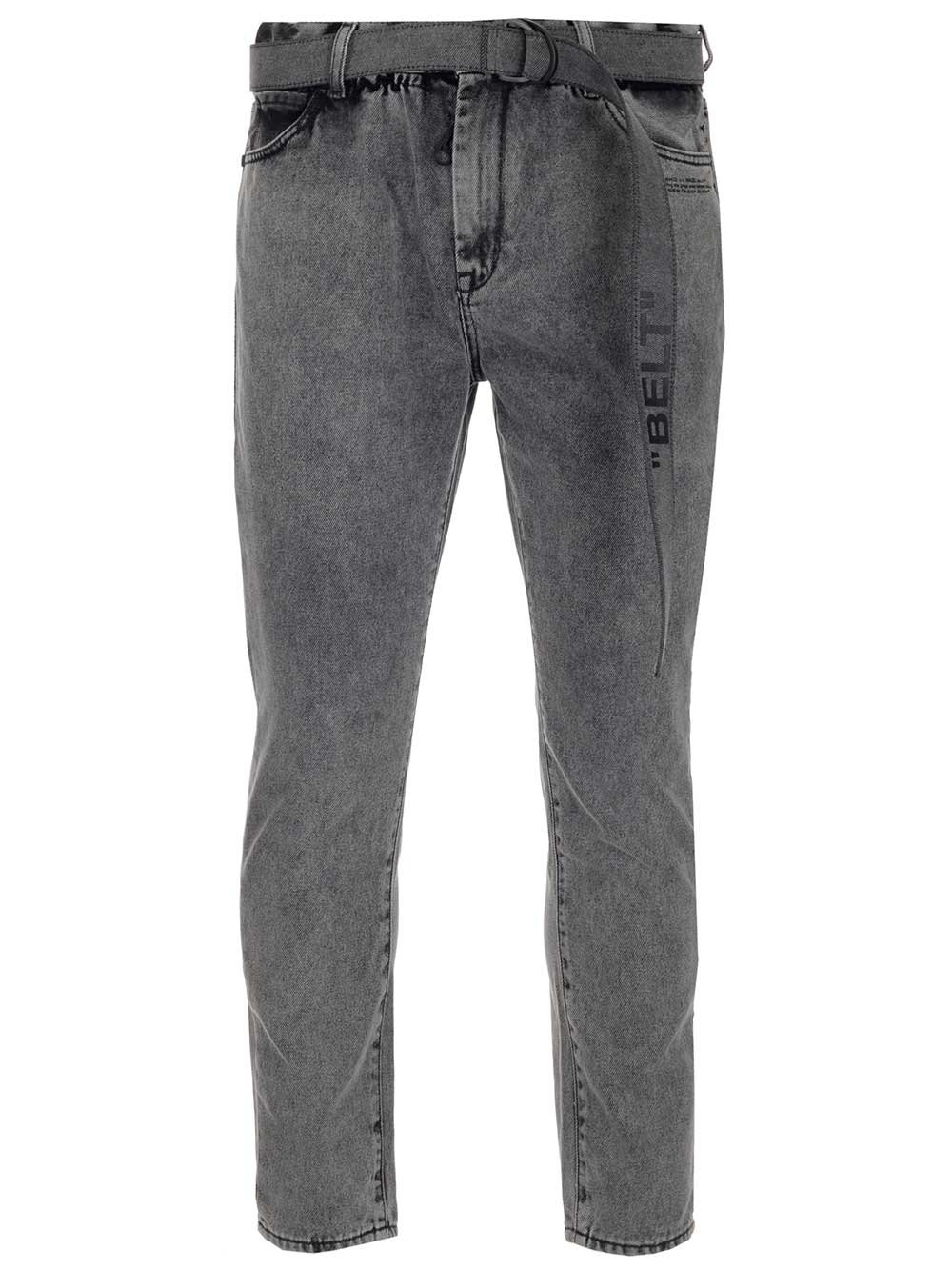 Off-White Belted Slim Leg Jeans – Cettire