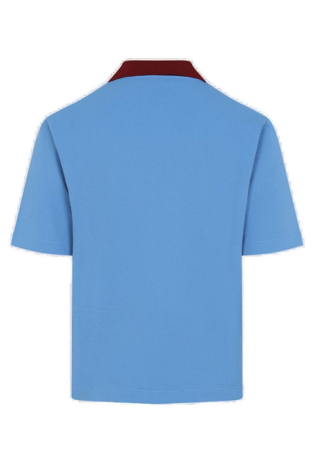 Marni Contrast Collar Piqué Polo Shirt