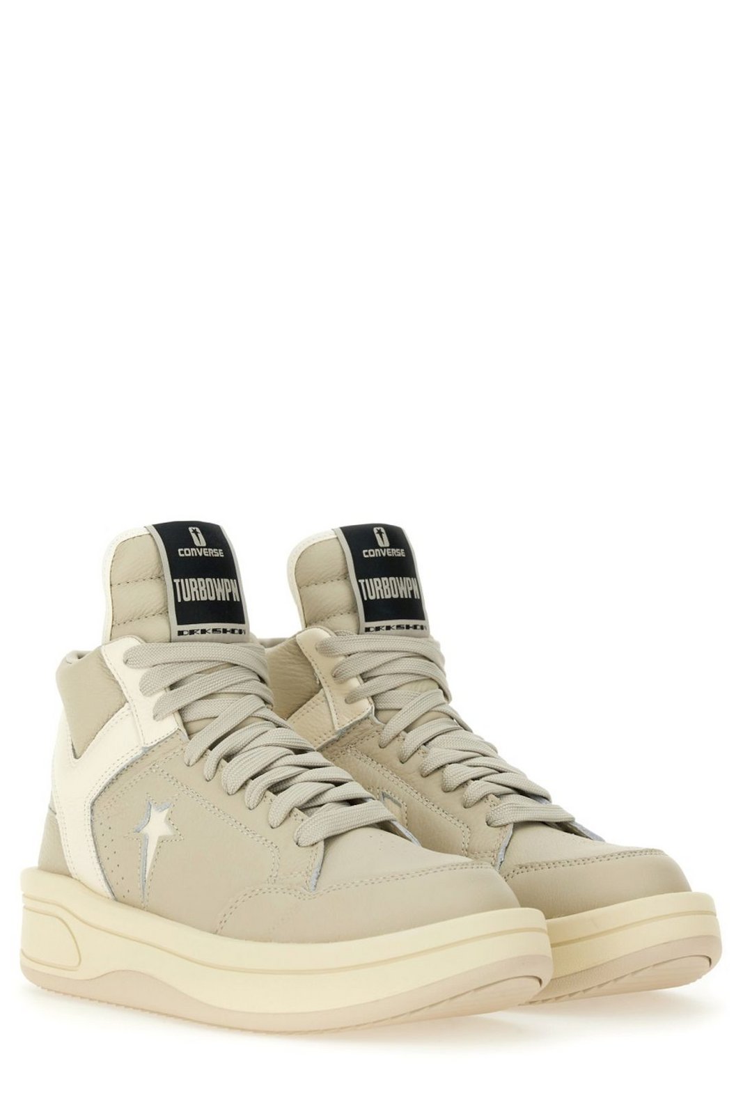 Rick Owens X Converse High-Top Lace-Up Sneakers
