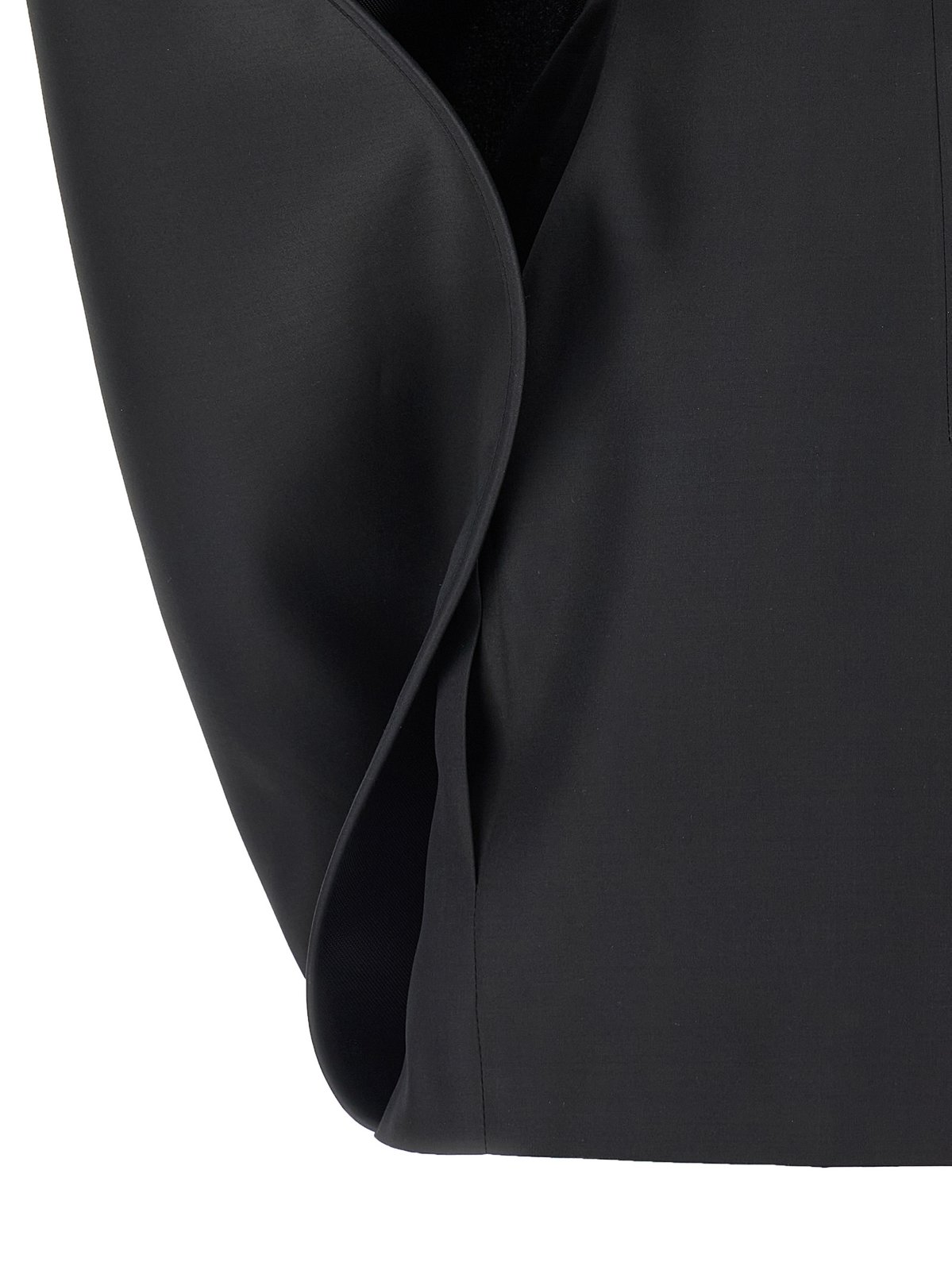 Magda Butrym Strapless Sculptural Mini Dress