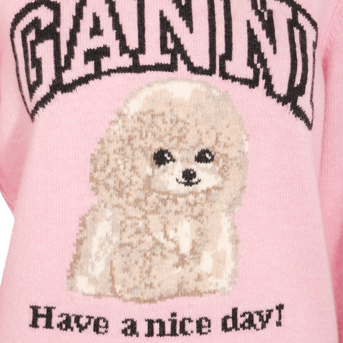 Ganni Poodle Crewneck Jumper