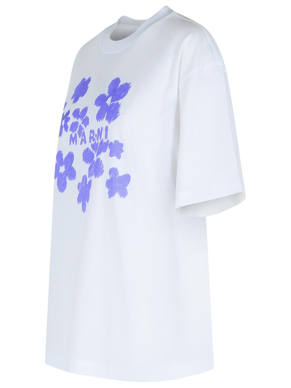 Marni Floral Printed Crewneck T-Shirt