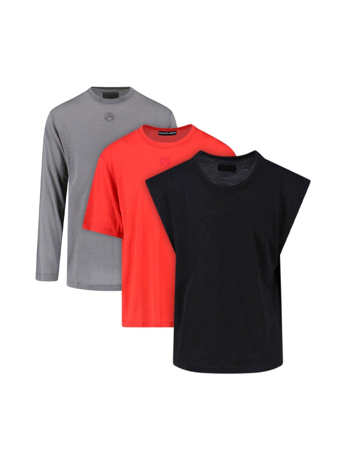 Marine Serre Pack Of Three Jersey T-Shirts Set