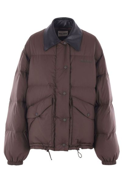 Miu Miu Floral-Embroidered Zipped Bomber Jacket