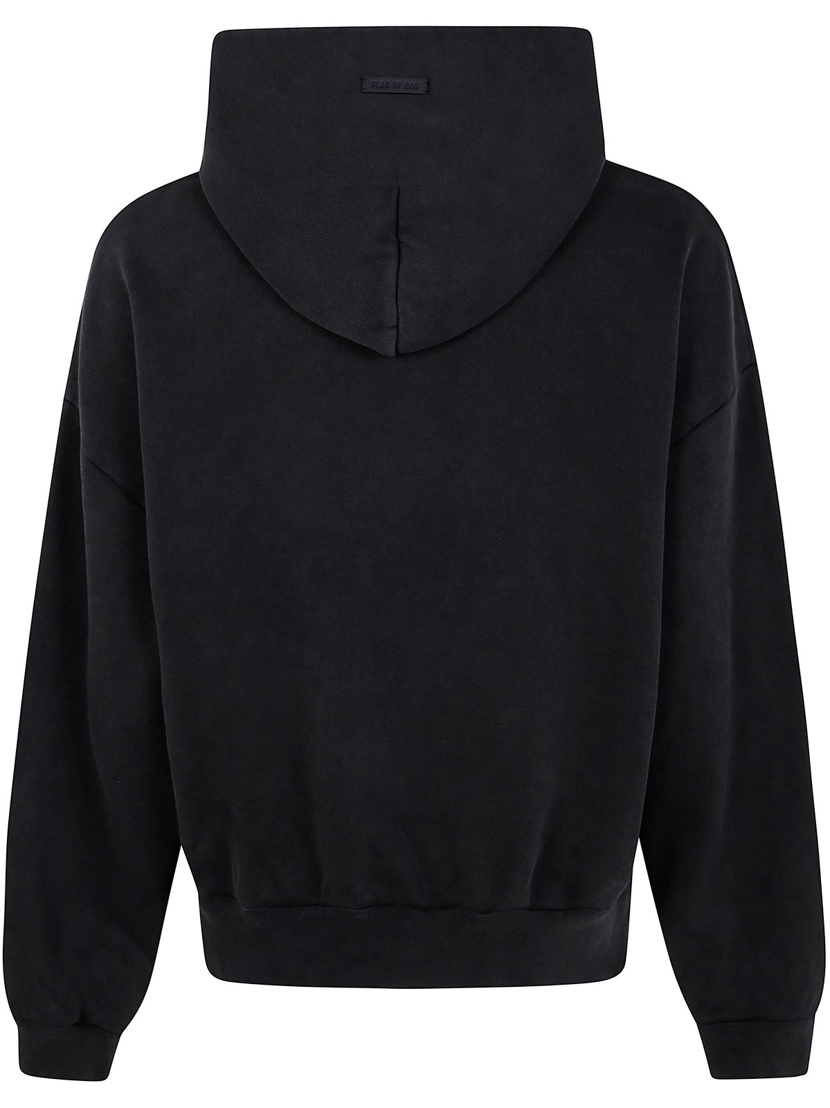 ★新作【FEAR OF GOD】French Terry Fear of God Hoodie★ Fear of God French Terry Overlapped Logo Hoodie in Black | FWRD
