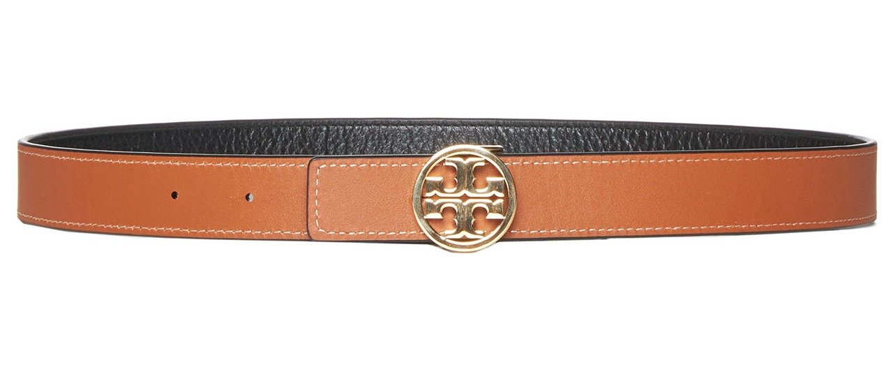 Shop Tory Burch Miller Reversible Belt on Sale at 