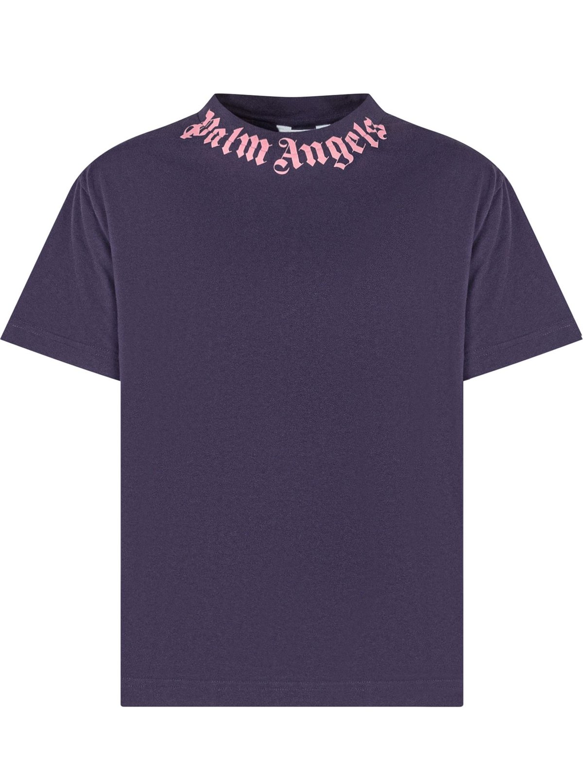 Palm Angels Kids Mock-Neck Logo Printed T-Shirt