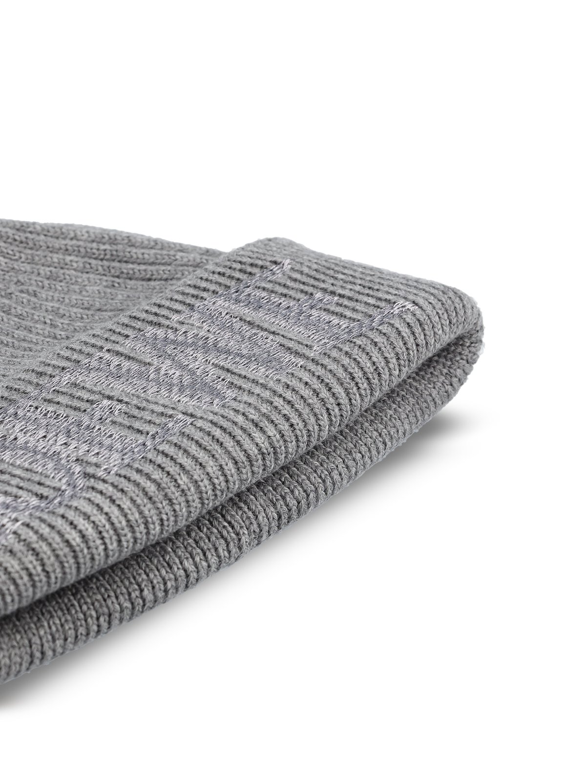 Loewe Logo Embroidered Ribbed-Knit Beanie