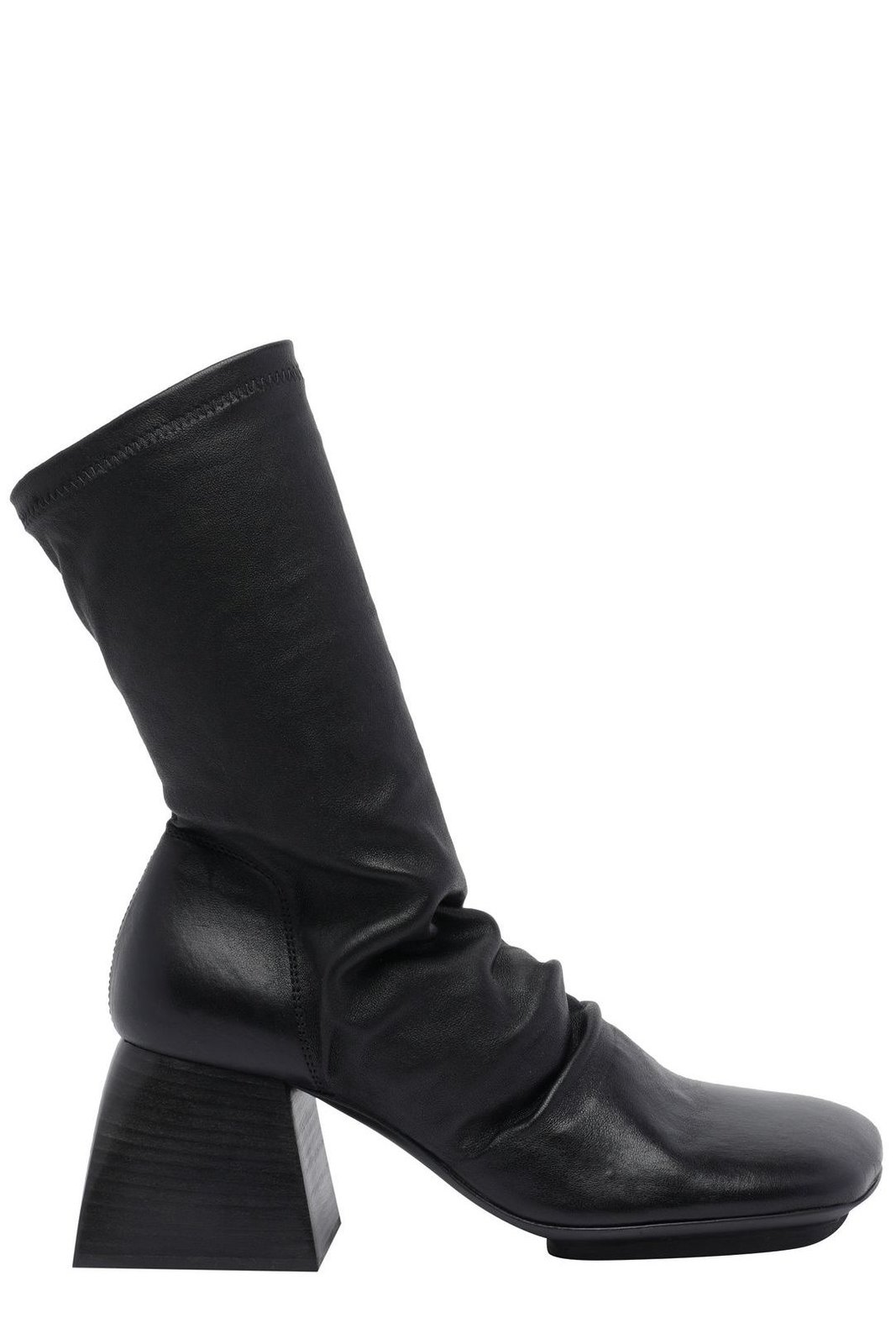 Uma Wang Square-Toe Block Heel Ankle Boots