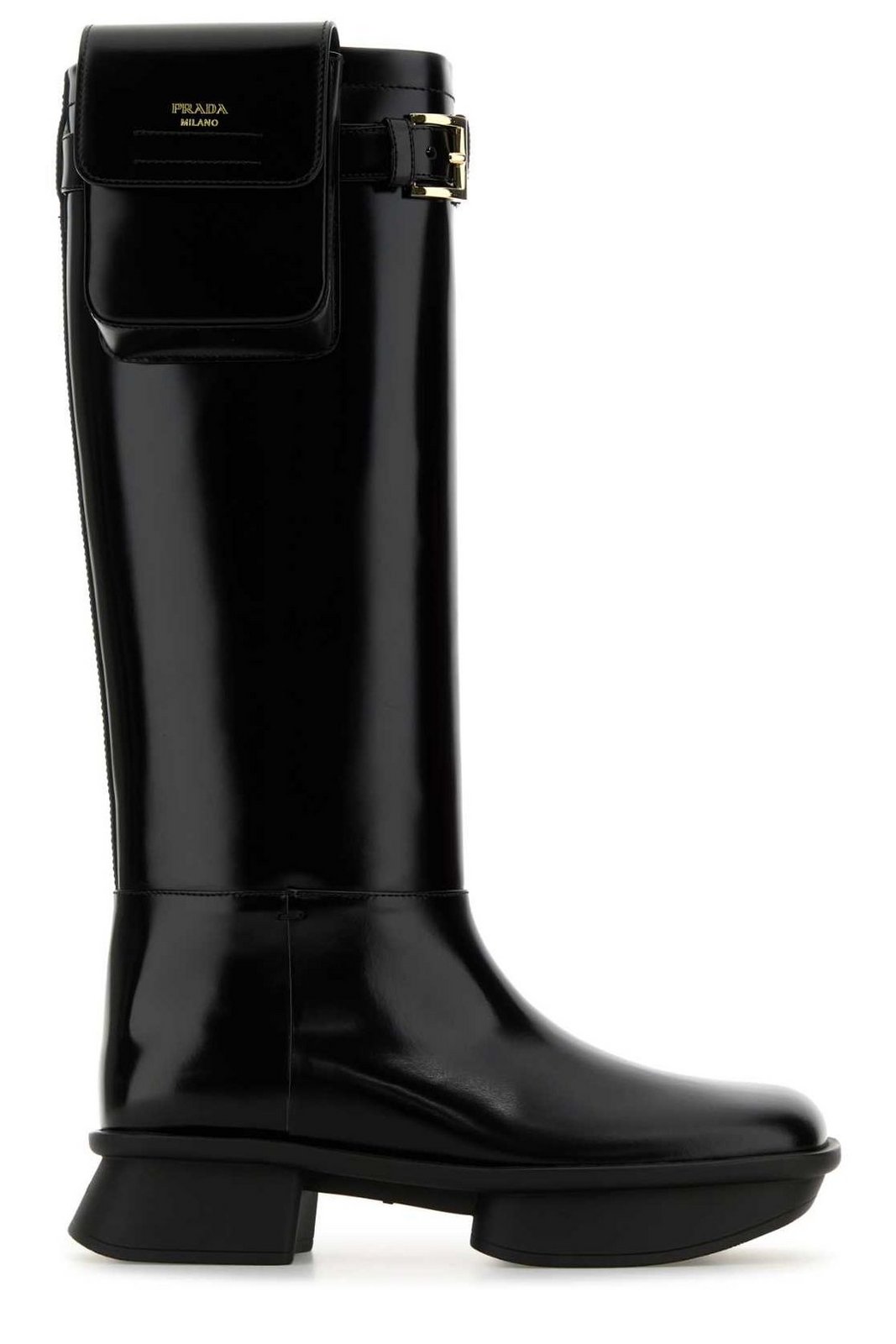 【PRADA】ブロックヒール ポーチブーツ☆SALE中 PRADA】ブロックヒール ポーチブーツ☆SALE中 (PRADA/ブーツ