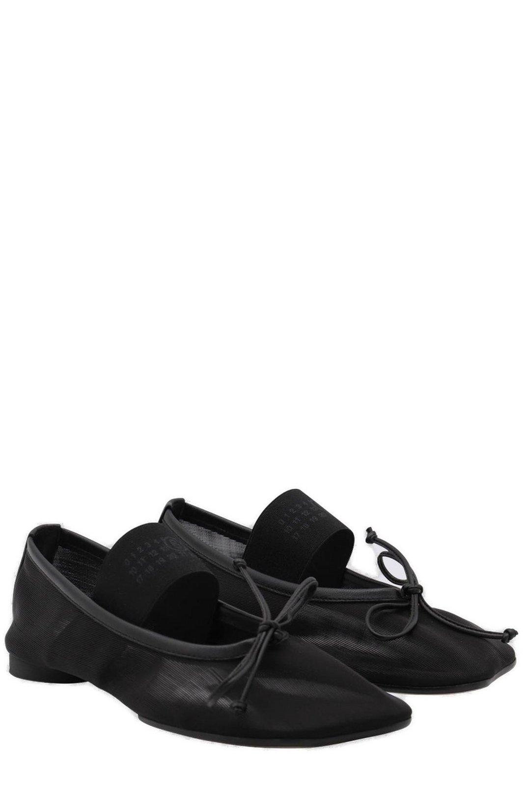MM6 Maison Margiela Bow Detail Ballet Shoes