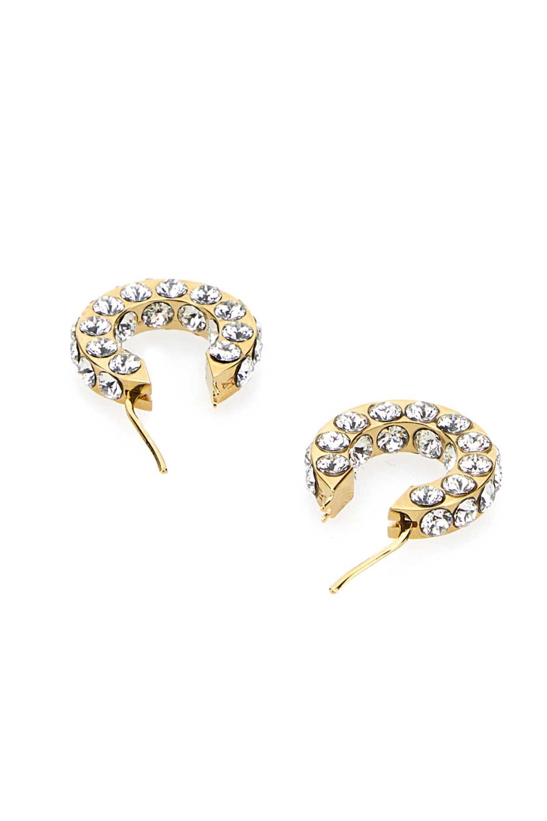 【Amina Muaddi】 Jahleel embellishedイヤリング Amina Muaddi Jahleel Embellished Hoop Earrings – Cettire