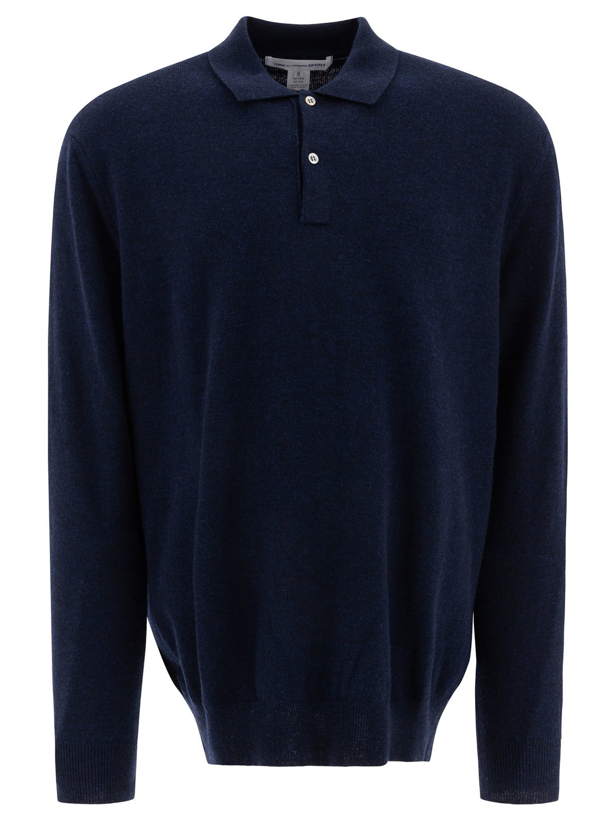Comme des Garçons Shirt Long-Sleeved Knitted Polo Shirt – Cettire