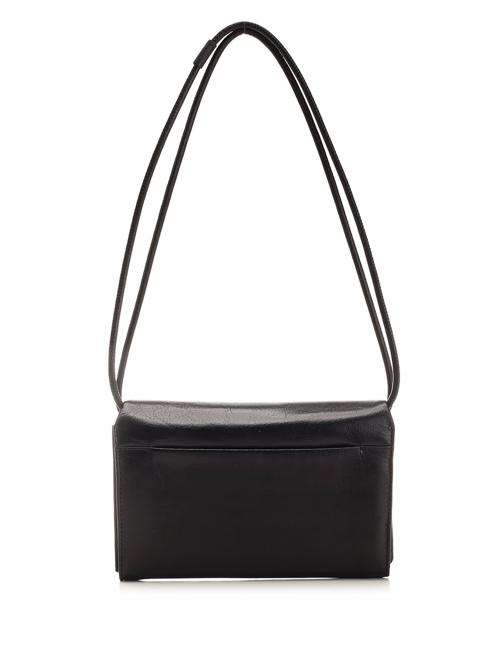 AMI Paris Ami de Coeur Logo Plaque Foldover Top Shoulder Bag