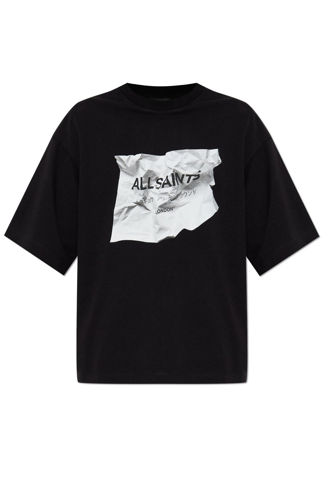 Allsaints Logo Printed Crewneck T-Shirt