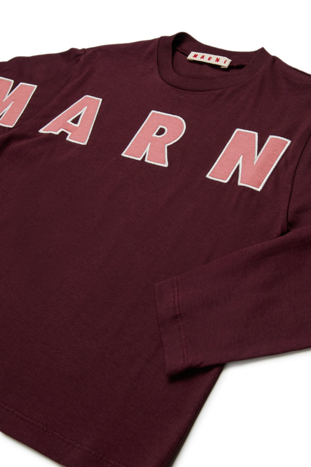 Marni Kids Logo Embroidered Long-Sleeved T-Shirt