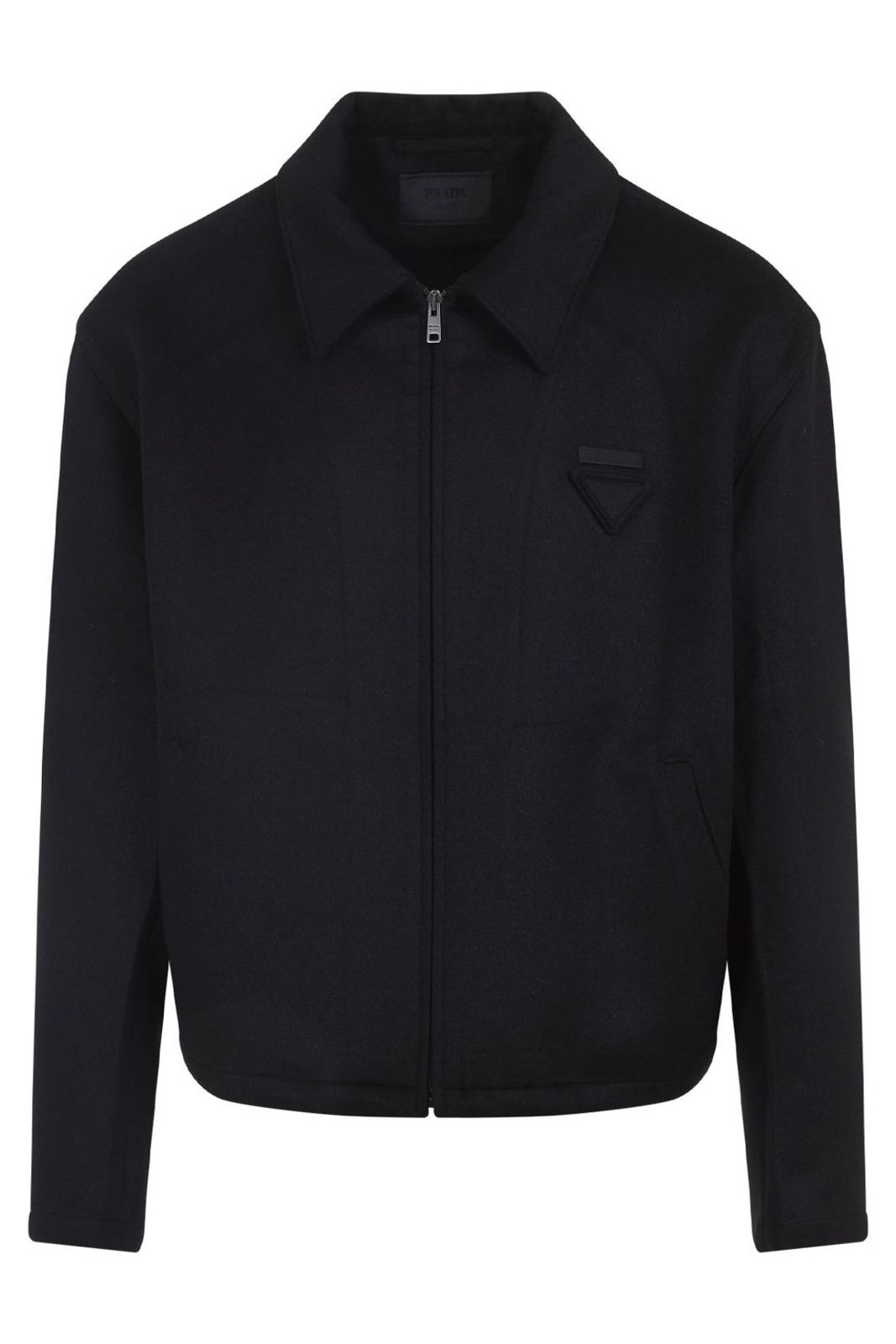 Prada Logo Patch Zip-Up Jacket – Cettire