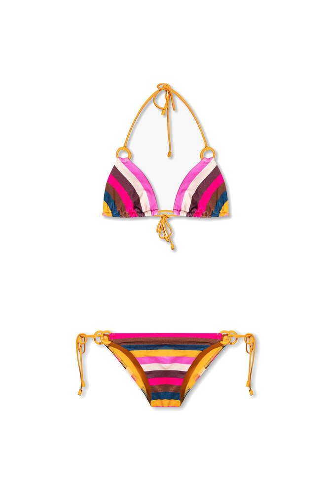 Zimmermann Striped Bikini Set In Multi ModeSens