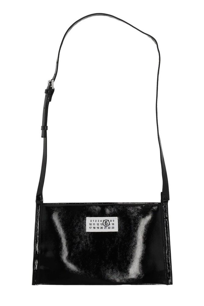 MM6 Maison Margiela Kids 로고 패치 숄더백