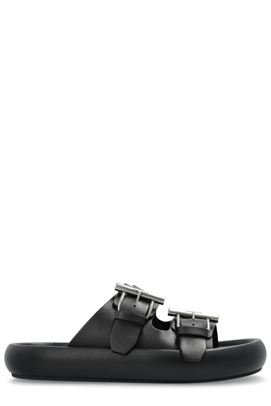 Alexander McQueen Double Buckle Slip-On Slides – Cettire display picture 2