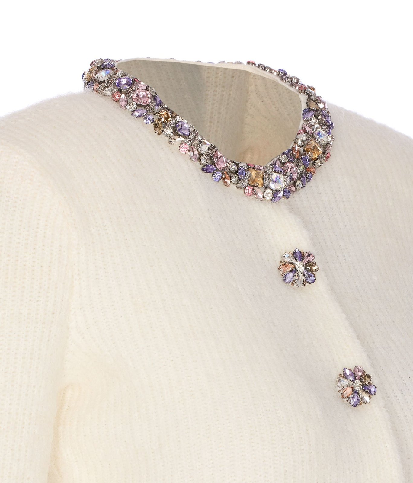 Self-Portrait Embellished Trim Cardigan