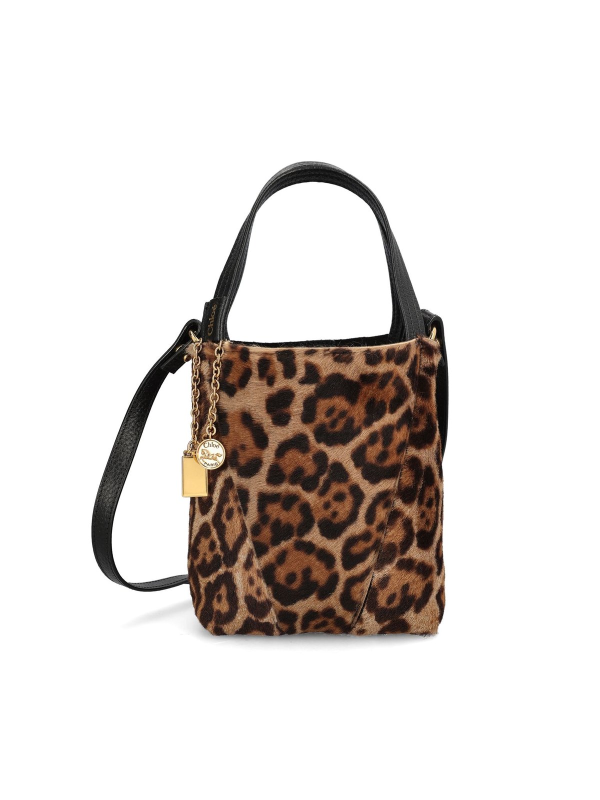 Chloé Spin Leopard-Print Small Tote Bag