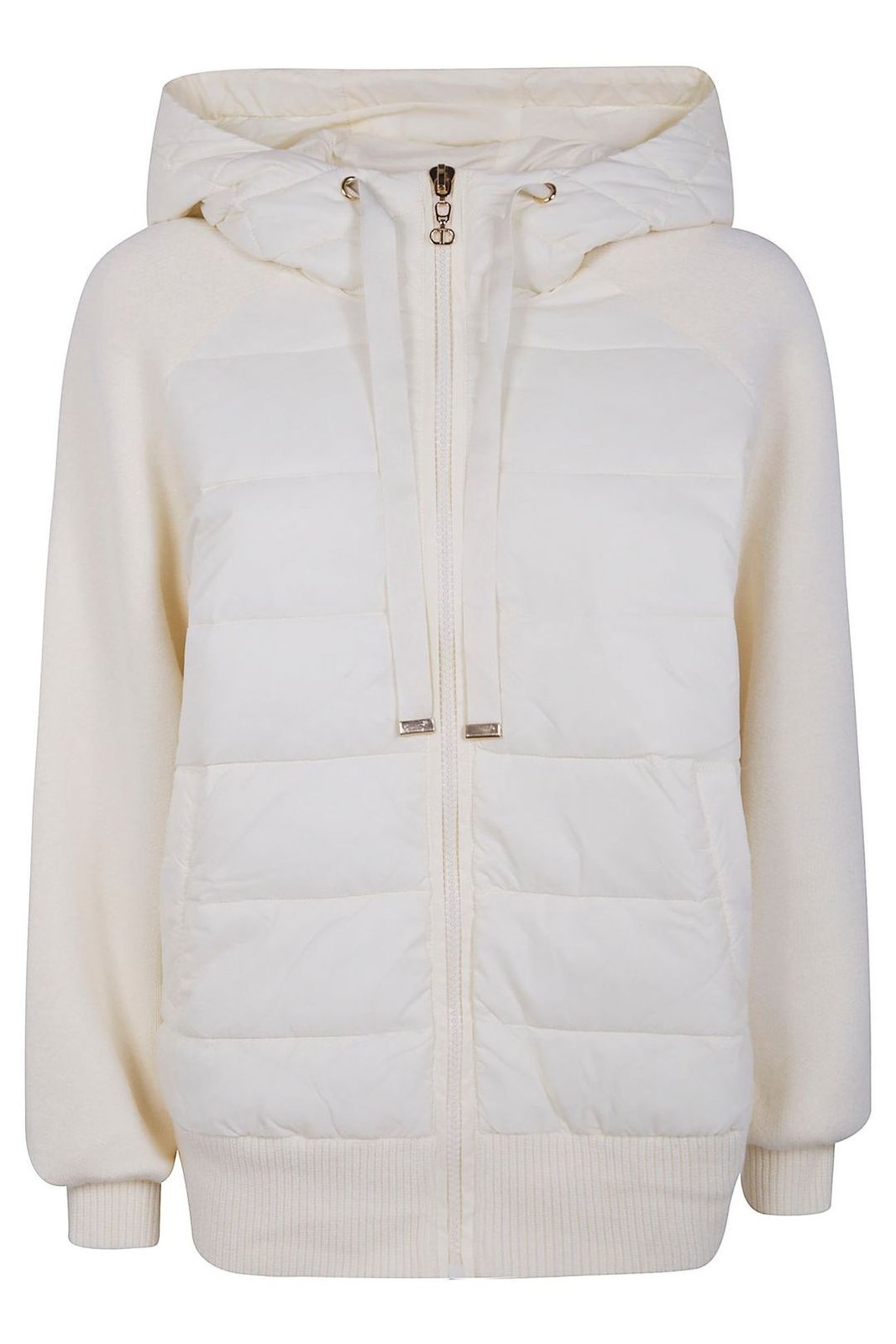 TWINSET Drawstring Hooded Down Jacket