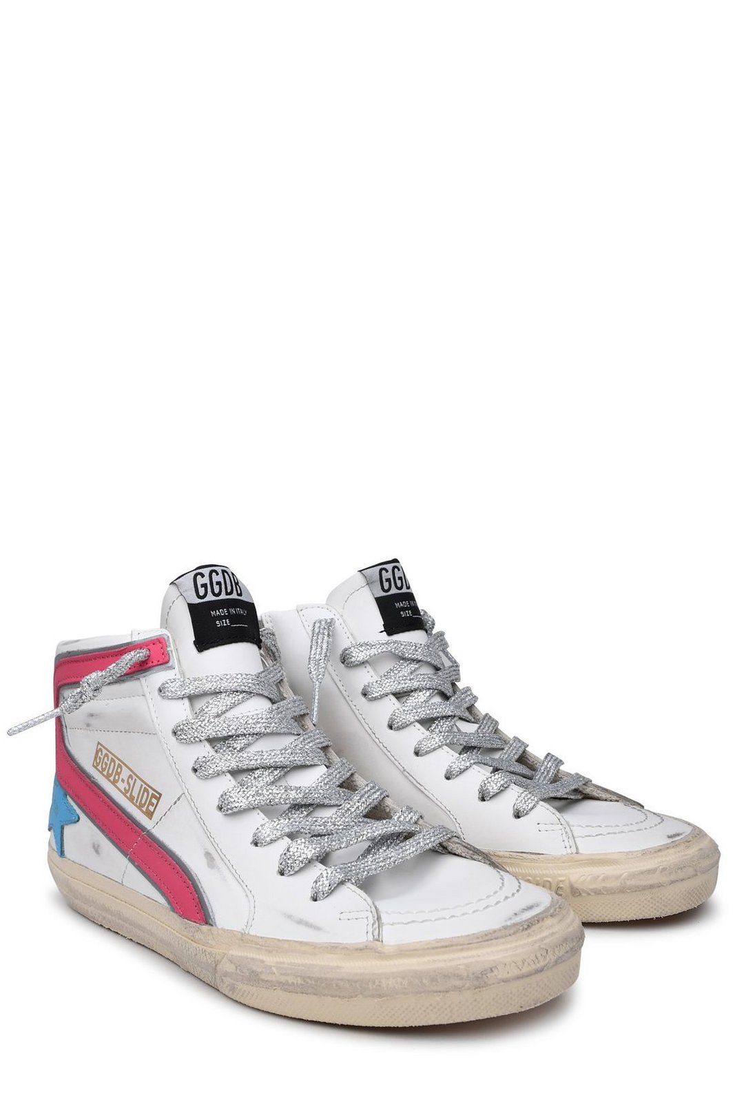 Golden Goose Deluxe Brand Logo Patch High-Top Sneakers