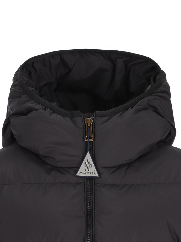 Moncler Enfant 지퍼 퀼팅 후드 자켓