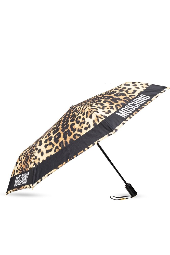 【Moschino】 Animal Printed Folded Umbrella Moschino Leopard Print Umbrella – Cettire