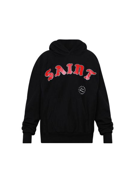 SAINT MXXXXXX Logo Printed Long-Sleeved Hoodie