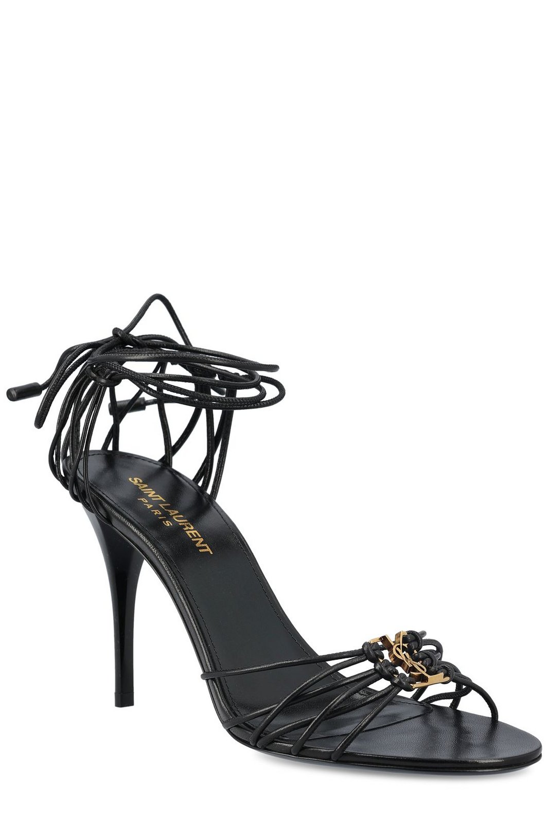 Saint Laurent Babylone Logo Plaque Sandals
