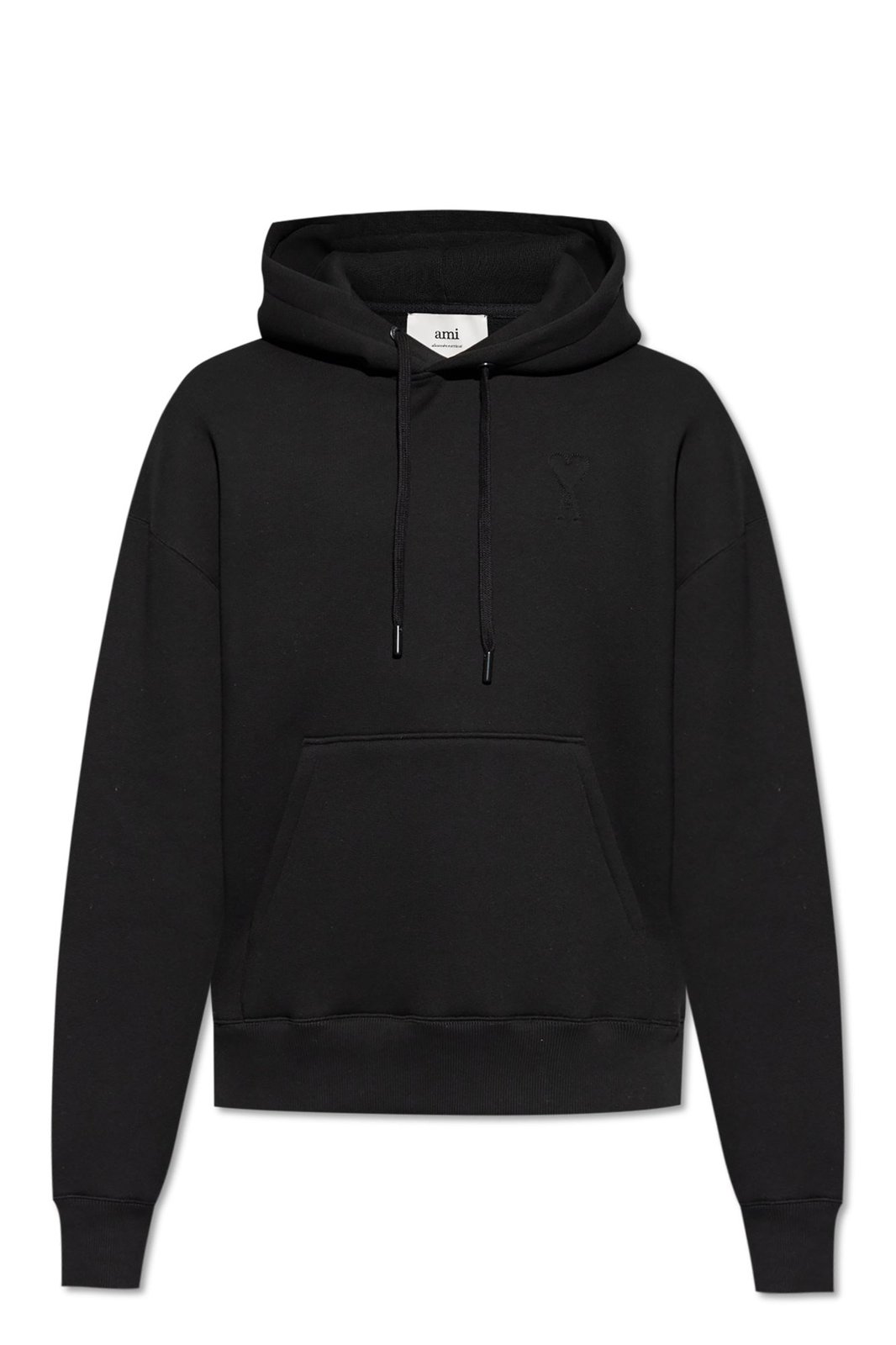 AMI Paris Long-Sleeved Drawstring Hoodie