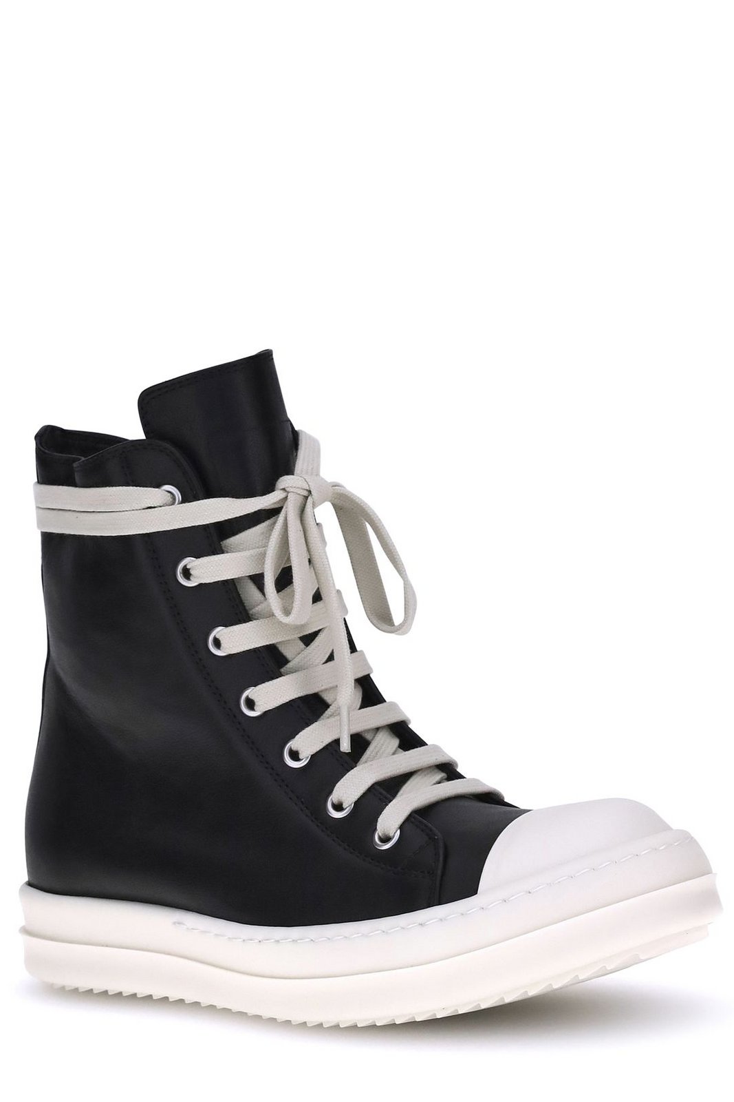 Rick Owens High-Top Lace-Up Sneakers