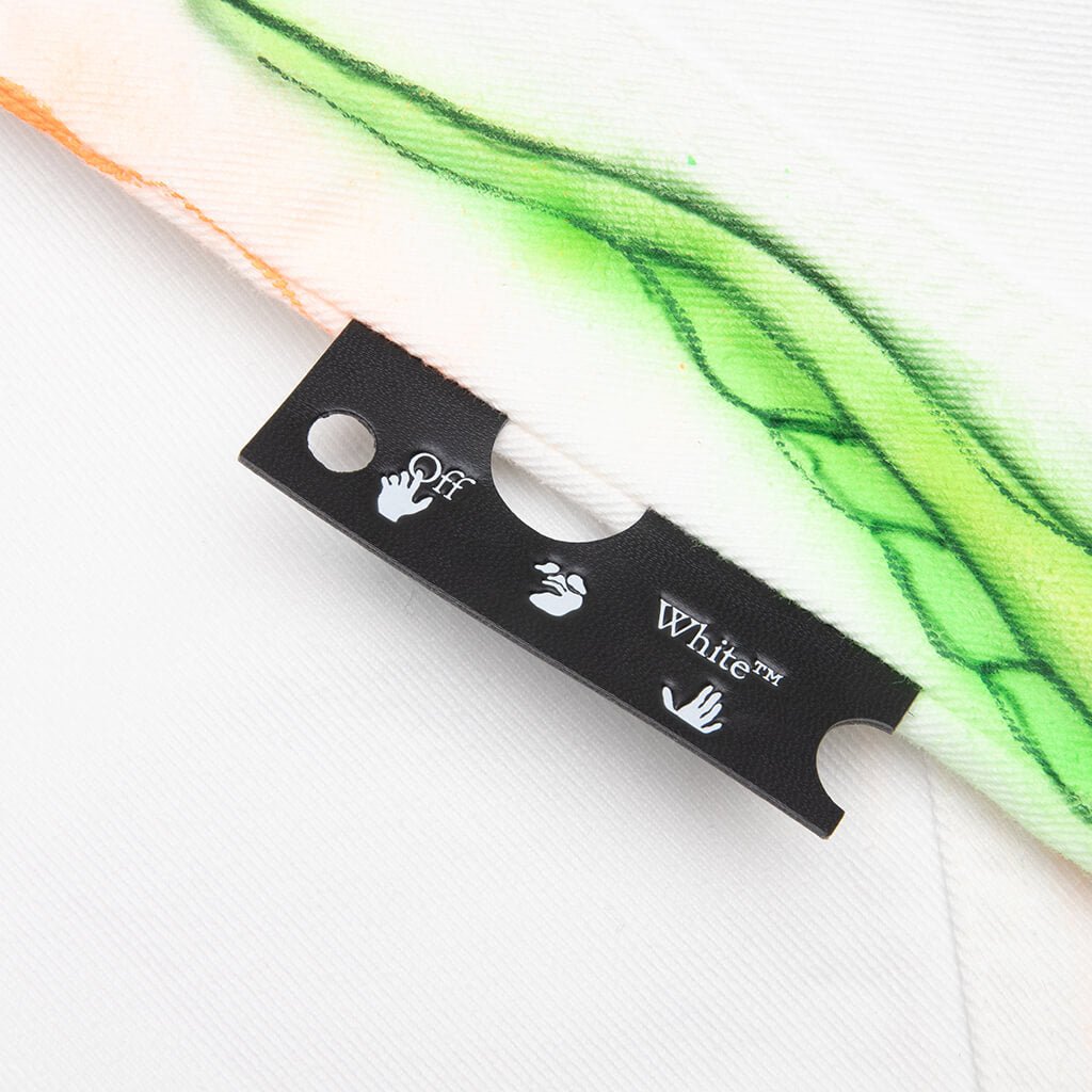 Off-White Logo Patch Straight Leg Jeans