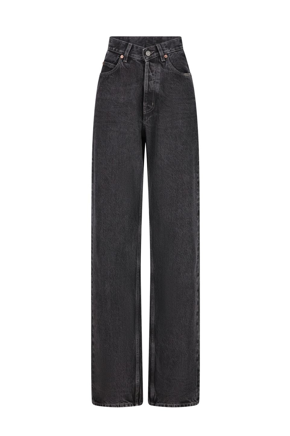 Saint Laurent V-Waist Long Baggy Jeans